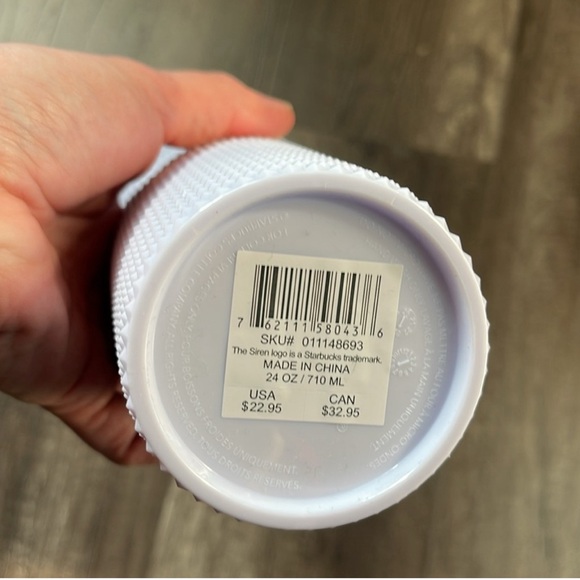 NWT Starbucks Venti White Bling Studded - Picture 3 of 6